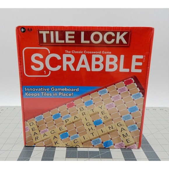Tile Lock Scrabble Crossword Board Game Hasbro Factory Sealed 2023 Hasbro - Picture 4 of 9